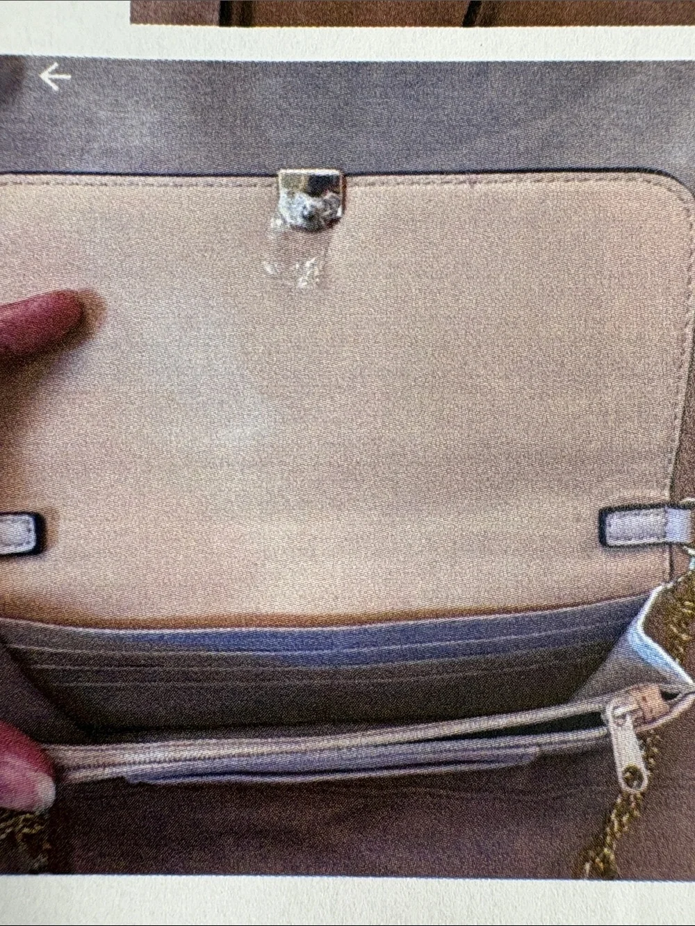 Women's Nine West patterned Crossbody Bag with Gold Accent